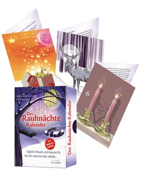 Griebert-Schröder, Vera / Franziska Muri. Der Rauhnächte-Kalender - Tägliche Rituale und Impulse für die Zeit zwischen den Jahren - Mit 14 Klappkarten und Begleitbuch. Irisiana, 2024.