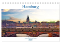 Hamburg sehen, fühlen und lieben (Tischkalender 2025 DIN A5 quer), CALVENDO Monatskalender
