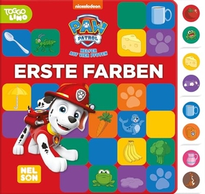 PAW Patrol Lernbuch: Erste Farben - Pappbilderbuch mit buntem Register | für kleine Fans ab 3 Jahren. Nelson Verlag, 2024.