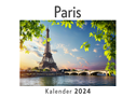 Paris (Wandkalender 2024, Kalender DIN A4 quer, Monatskalender im Querformat mit Kalendarium, Das perfekte Geschenk)