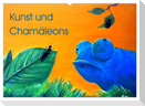 Kunst und Chamäleons (Wandkalender 2024 DIN A2 quer), CALVENDO Monatskalender