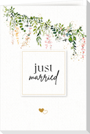 Grußkarte mit Kuvert - just married