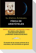 Fisica de Aristoteles, Coleccion La Critica Literaria Por El Celebre Critico Literario Juan Bautista Bergua, Ediciones Ibericas