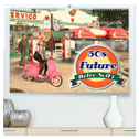 50s Future - Retro SciFi (hochwertiger Premium Wandkalender 2024 DIN A2 quer), Kunstdruck in Hochglanz
