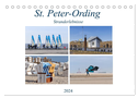 St. Peter-Ording Stranderlebnisse (Tischkalender 2024 DIN A5 quer), CALVENDO Monatskalender