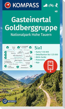 KOMPASS Wanderkarte 40 Gasteinertal, Goldberggruppe, Nationalpark Hohe Tauern 1:50.000