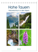Hohe Tauern - Naturreichtum in den Alpen (Tischkalender 2025 DIN A5 hoch), CALVENDO Monatskalender