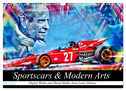 Sportscars & Modern Arts (Wandkalender 2024 DIN A3 quer), CALVENDO Monatskalender
