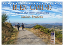 Buen Camino - pilgern auf dem Jakobsweg - Camino Francés (Tischkalender 2024 DIN A5 quer), CALVENDO Monatskalender