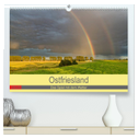 Ostfriesland, das Spiel mit dem Wetter (hochwertiger Premium Wandkalender 2025 DIN A2 quer), Kunstdruck in Hochglanz