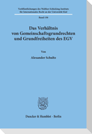 Das Verhältnis von Gemeinschaftsgrundrechten und Grundfreiheiten des EGV.
