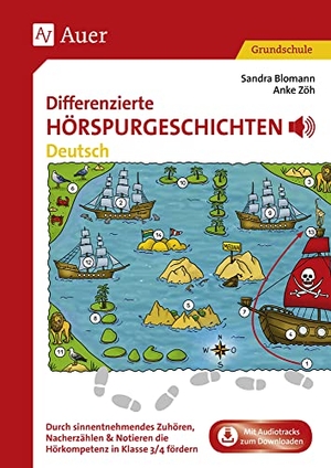 Blomann, Sandra / Anke Zöh. Differenzierte Hörspurgeschichten Deutsch - Durch sinnentnehmendes Zuhören, Nacherzählen & Notieren die Hörkompetenz in Klasse 3/4 fördern. Auer Verlag i.d.AAP LW, 2020.