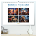Bücher der Weltliteratur (hochwertiger Premium Wandkalender 2024 DIN A2 quer), Kunstdruck in Hochglanz