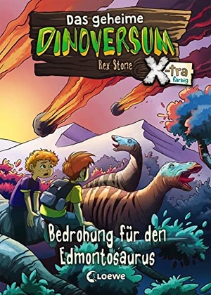 Stone, Rex. Das geheime Dinoversum Xtra (Band 6) - Bedrohung für den Edmontosaurus - Kinderbuch über Dinosaurier für Jungen und Mädchen ab 6 Jahre. Loewe Verlag GmbH, 2019.