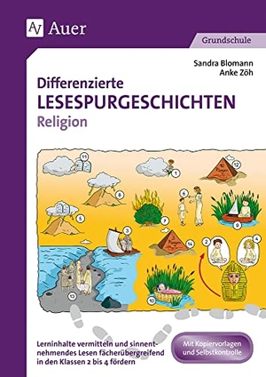 Blomann, Sandra / Anke Zöh. Differenzierte Lesespurgeschichten Religion - Lerninhalte vermitteln und sinnentnehmendes Lesen fächerübergreifend in den Klassen 2 bis 4 fördern. Auer Verlag i.d.AAP LW, 2018.