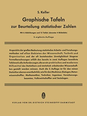 Koller, Siegfried. Graphische Tafeln zur Beurteilung statistischer Zahlen. Springer Berlin Heidelberg, 1953.