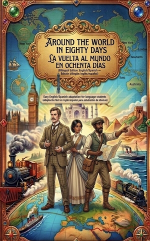 Verne, Julio. Around the world in eighty days La vuelta al mundo en ochenta días - bilingual edition English/Spanish Edición bilingüe Ingles/Español. Independently published, 2026.