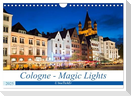 Cologne - Magic Lights (Wall Calendar 2025 DIN A4 landscape), CALVENDO 12 Month Wall Calendar