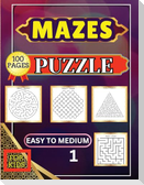 Mazes Puzzle for Kids 1 Easy to Medium