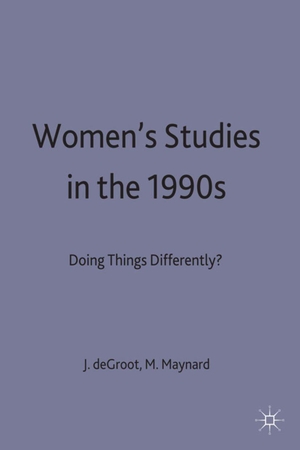 Groot. Womens Studies in the 1990s. Springer Nature B.V., 1993.