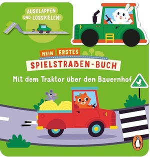 Mein erstes Spielstraßen-Buch - Mit dem Traktor auf dem Bauernhof - Pappbilderbuch ab 2 Jahren mit Holz-Fahrzeug und Ausklapp-Straße. Penguin junior, 2026.