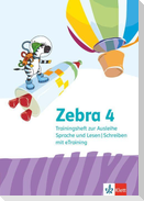 Zebra 4. Trainingsheft mit eTraining (Ausleihmaterial) Klasse 4