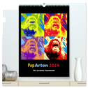 PopArten 2024 ¿ Der verrückte Tierkalender (hochwertiger Premium Wandkalender 2024 DIN A2 hoch), Kunstdruck in Hochglanz