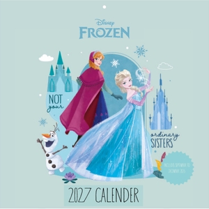 Neumann Verlage GmbH & Co KG (Hrsg.). FROZEN 2027 - Wandkalender 30x30 cm (30x60 cm geöffnet) mit Notizkalendarium und Disney-Motiven von Elsa, Anna, Olaf & Kristoff. Pyramid Lizenzen, 2026.