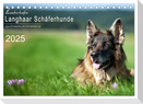 Zauberhafte Langhaar Schäferhunde (Tischkalender 2025 DIN A5 quer), CALVENDO Monatskalender