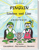 Pinguin Linchen und Lino auf Abenteuer im Herbst
