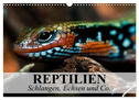 Reptilien Schlangen, Echsen und Co. (Wandkalender 2024 DIN A3 quer), CALVENDO Monatskalender