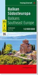Balkan - Südosteuropa, Straßenkarte 1:2.000.000, freytag & berndt