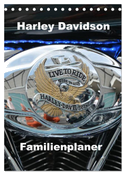 Harley Davidson Familienplaner (Tischkalender 2025 DIN A5 hoch), CALVENDO Monatskalender