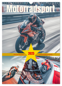 Motorradsport (Wandkalender 2025 DIN A3 hoch), CALVENDO Monatskalender