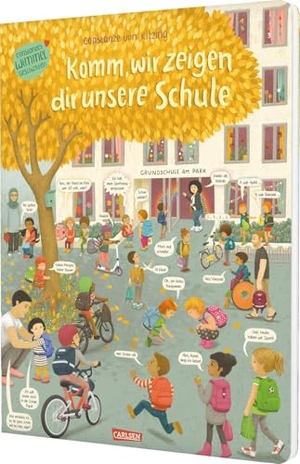 Kitzing, Constanze Von. Komm, wir zeigen dir unsere Schule (Constanze von Kitzings Wimmelgeschichten 5) - Mut machendes Wimmelbuch für Kinder ab 3 Jahren zum Grundschulalltag, zur Vorbereitung und Begleitung. Carlsen Verlag GmbH, 2026.