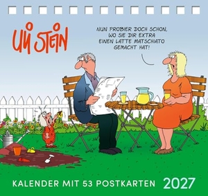 Stein, Uli. Uli Stein Postkartenkalender 2027 - 53 abtrennbare und gut beschreibbare Postkarten | Stabiler Tischkalender und Wochenkalender mit Cartoons. Lappan Verlag, 2026.