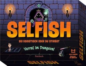 Ridley'S Games. Selfish - Verrat im Dungeon! - Sei egoistisch oder du stirbst | Strategisches Kartenspiel mit schwarzem Humor | Für 2-5 Personen | 20 Minuten | ab 10 Jahren. Pattloch Geschenkbuch, 2026.