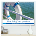 Vom Schiff aus gesehen - Mit dem Dampfer auf dem Ammersee (hochwertiger Premium Wandkalender 2024 DIN A2 quer), Kunstdruck in Hochglanz