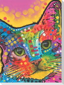 Dean Russo Tilted Head Cat Journal: Lined Journal
