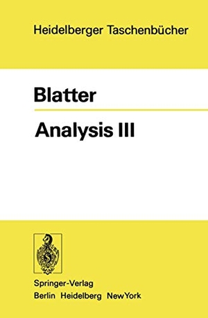 Blatter, C.. Analysis III. Springer Berlin Heidelberg, 1981.