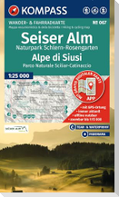 KOMPASS Wanderkarte 067 Seiser Alm, Naturpark Schlern-Rosengarten / Alpe di Siusi, Parco Naturale Sciliar-Catinaccio 1:25.000