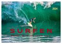 Surfen - Wasser, Wind und coole Typen (Wandkalender 2024 DIN A3 quer), CALVENDO Monatskalender