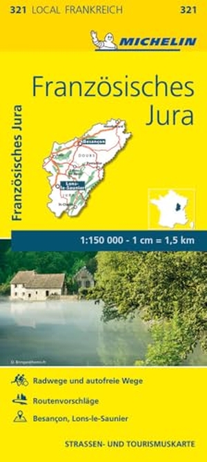 Michelin (Hrsg.). Michelin Französisches Jura - Straßen- und Tourismuskarte 1:150.000. Michelin Editions, 2024.