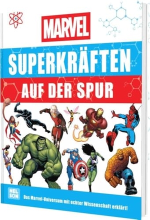 Jones, Frankie (Hrsg.). Marvel: Superkräften auf der Spur - Das Marvel-Universum mit echter Wissenschaft erklärt! | Spannendes Sachbuch ab 8 Jahren mit coolen Infos zu Spider-Man und weiteren Marvel-Superhelden. Nelson Verlag, 2025.