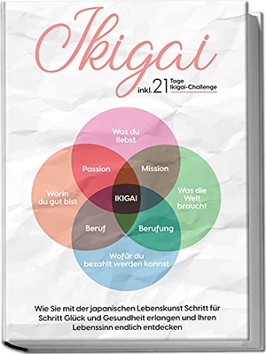 Nakamura, Aoi. Ikigai: Wie Sie mit der japanischen Lebenskunst Schritt für Schritt Glück und Gesundheit erlangen und Ihren Lebenssinn endlich entdecken - inkl. 21 Tage Ikigai-Challenge. Edition Lunerion, 2023.