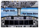 Flight deck - das beste Büro (Tischkalender 2025 DIN A5 quer), CALVENDO Monatskalender