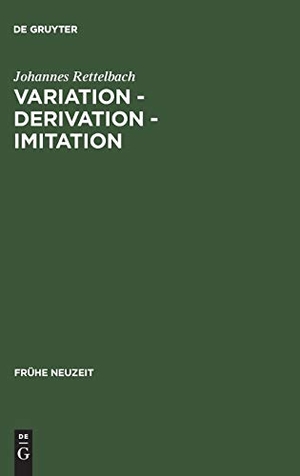Rettelbach, Johannes. Variation ¿ Derivation ¿ Imitation - Untersuchungen zu den Tönen der Sangspruchdichter und Meistersinger. De Gruyter, 1993.
