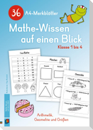 36 A4-Merkblätter Mathe-Wissen auf einen Blick - Klasse 1 bis 4