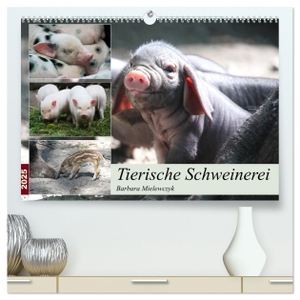 Mielewczyk, Barbara. Tierische Schweinerei (hochwertiger Premium Wandkalender 2025 DIN A2 quer), Kunstdruck in Hochglanz - Schweine findet man als Haustiere - aber auch als Wildtiere.. Calvendo, 2024.