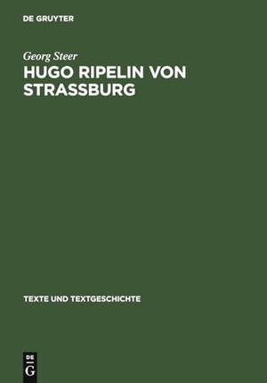 Steer, Georg. Hugo Ripelin von Straßburg - Zur Rezeptions- und Wirkungsgeschichte des "Compendium theologicae veritatis" im deutschen Spätmittelalter. De Gruyter, 1981.